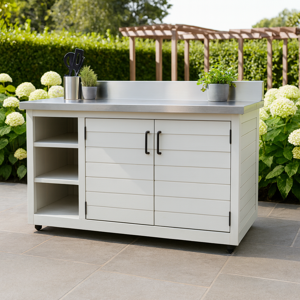 Pre- Built Outdoor Kitchen Island Kit