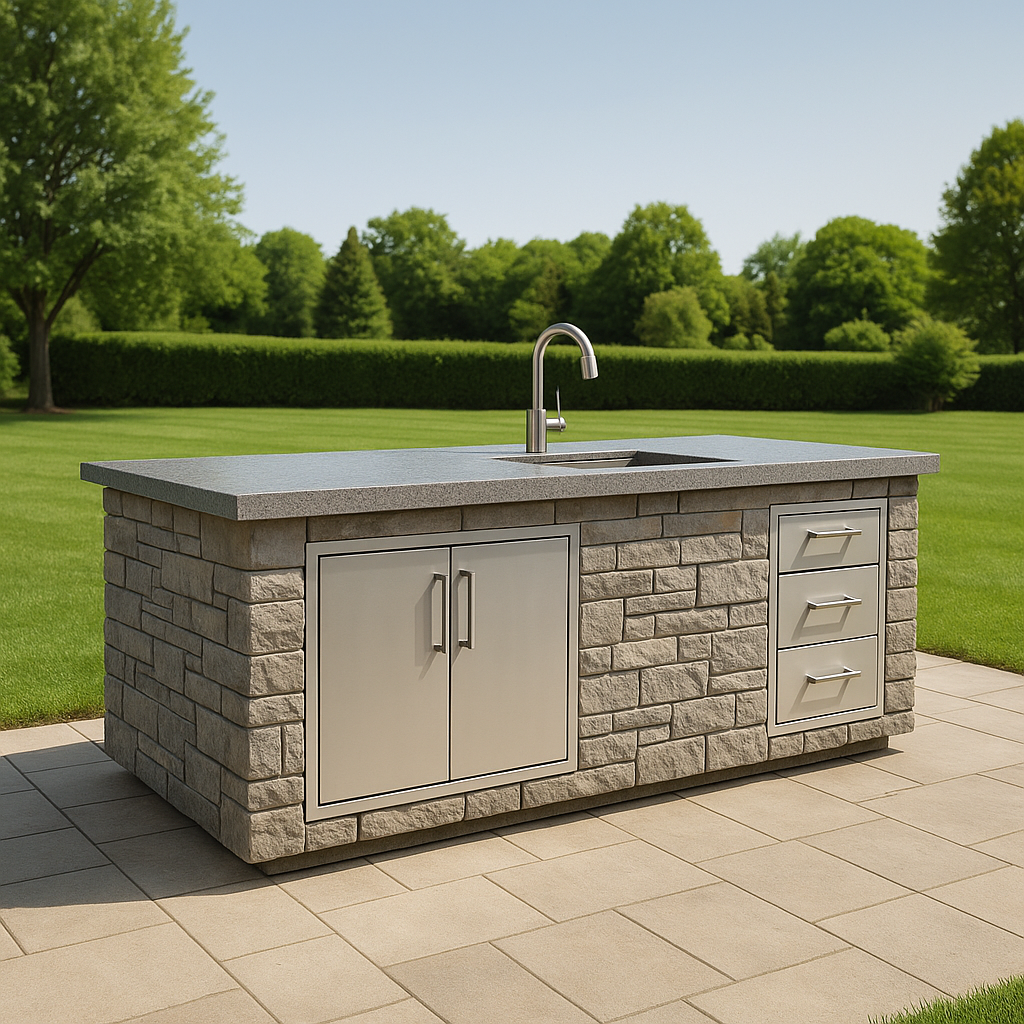 Modular Outdoor Kitchen Island