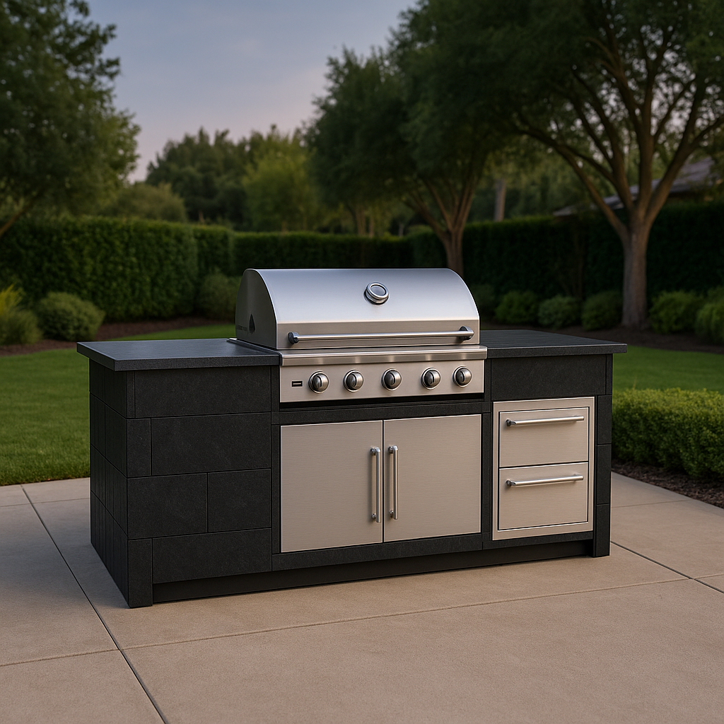 Pre-Built Outdoor Kitchen Island Kit