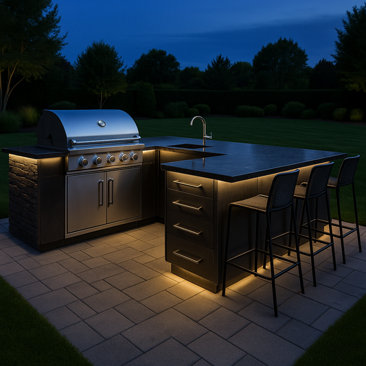 Luxury Outdoor Kitchen Island